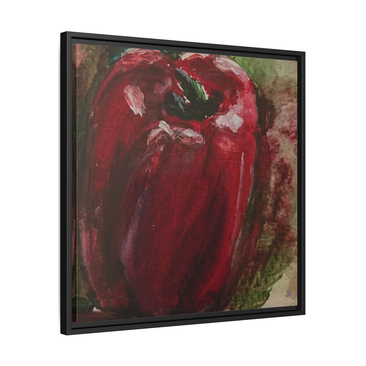 Red Bell Pepper Painting Matte Canvas