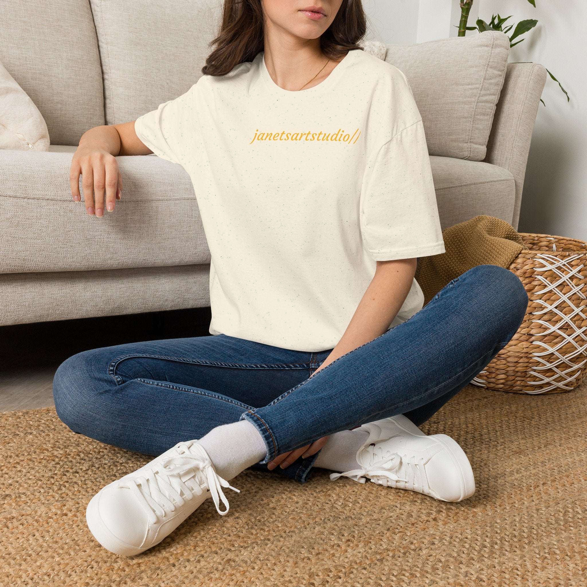 Avocado Back Design Front Logo T-Shirt | Minimal Script Monogram