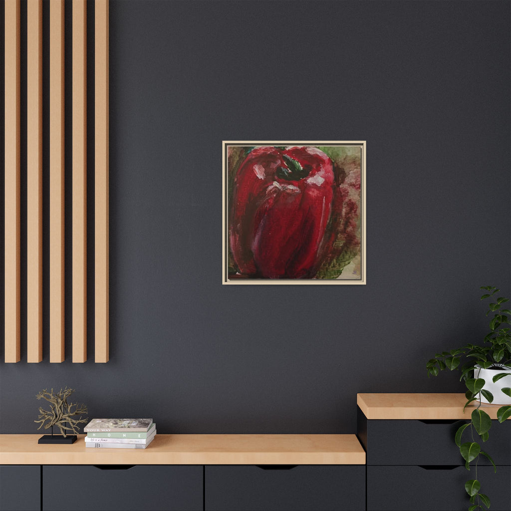 Red Bell Pepper Painting Matte Canvas