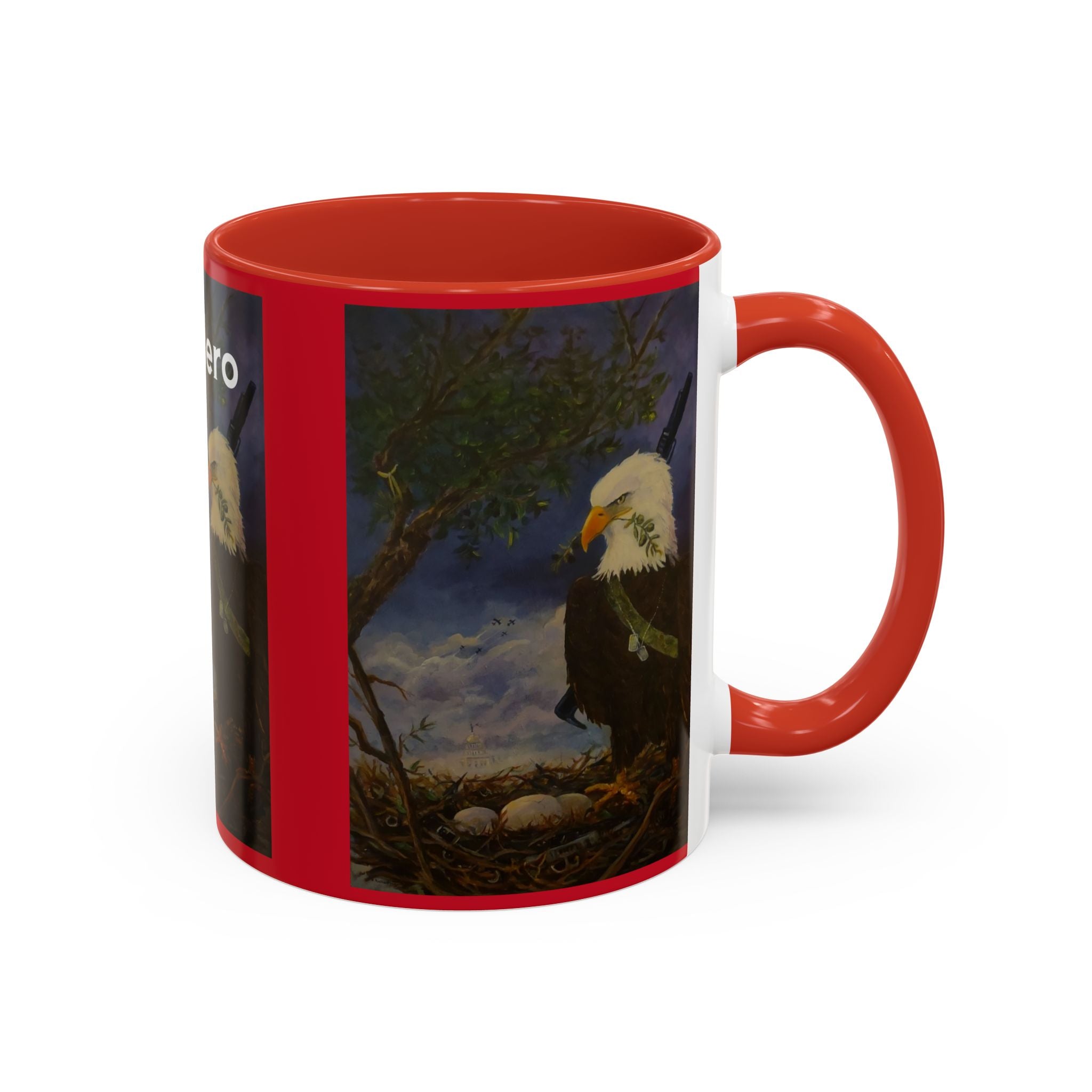 American Hero Patriotism Accent Coffee Mug (11, 15oz)