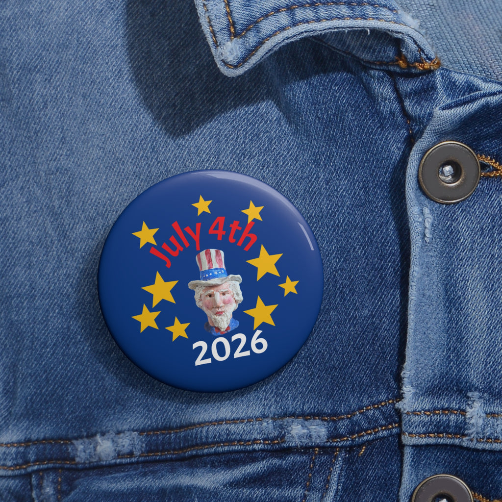Copy of July 4th 2026 Pin Button — Badge