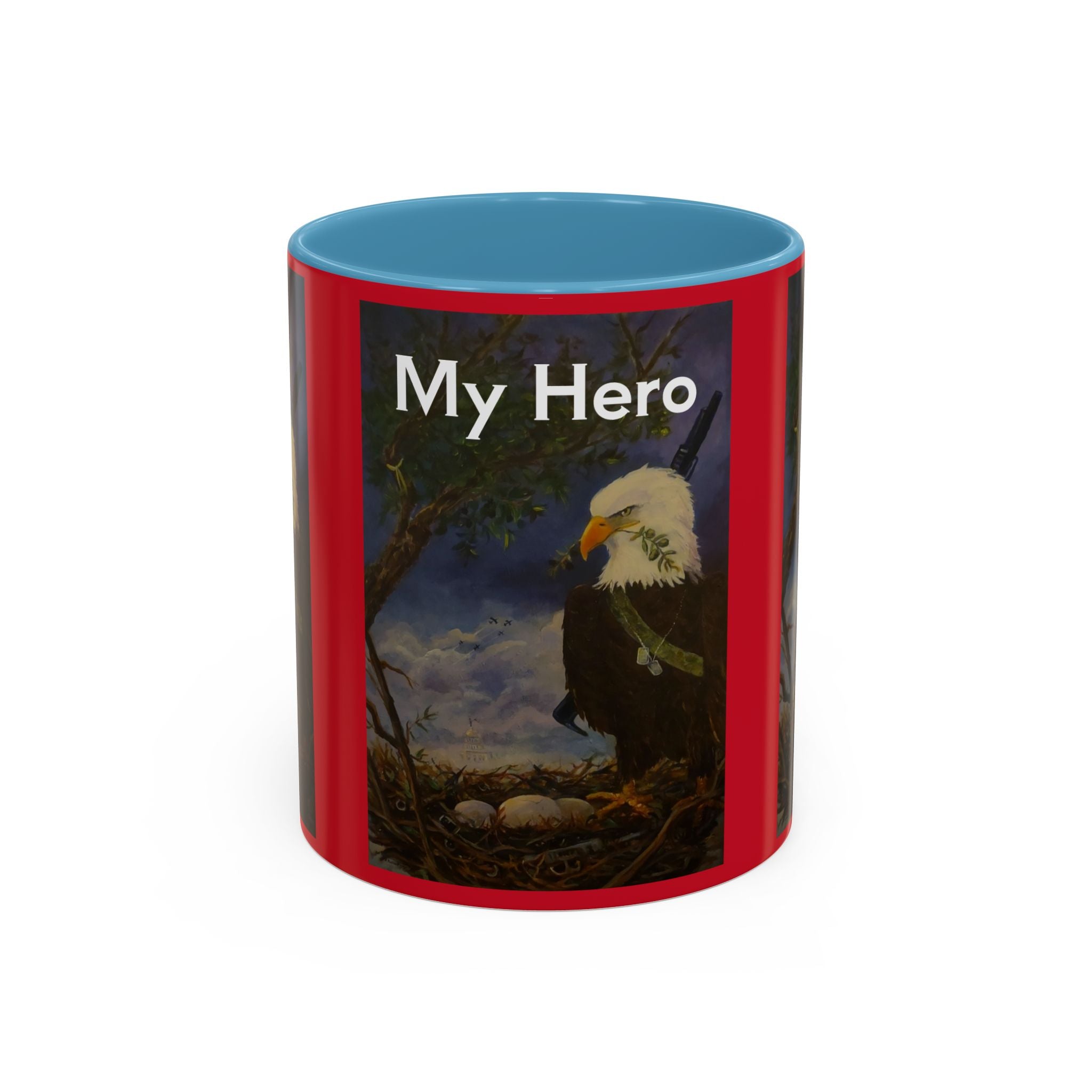American Hero Patriotism Accent Coffee Mug (11, 15oz)
