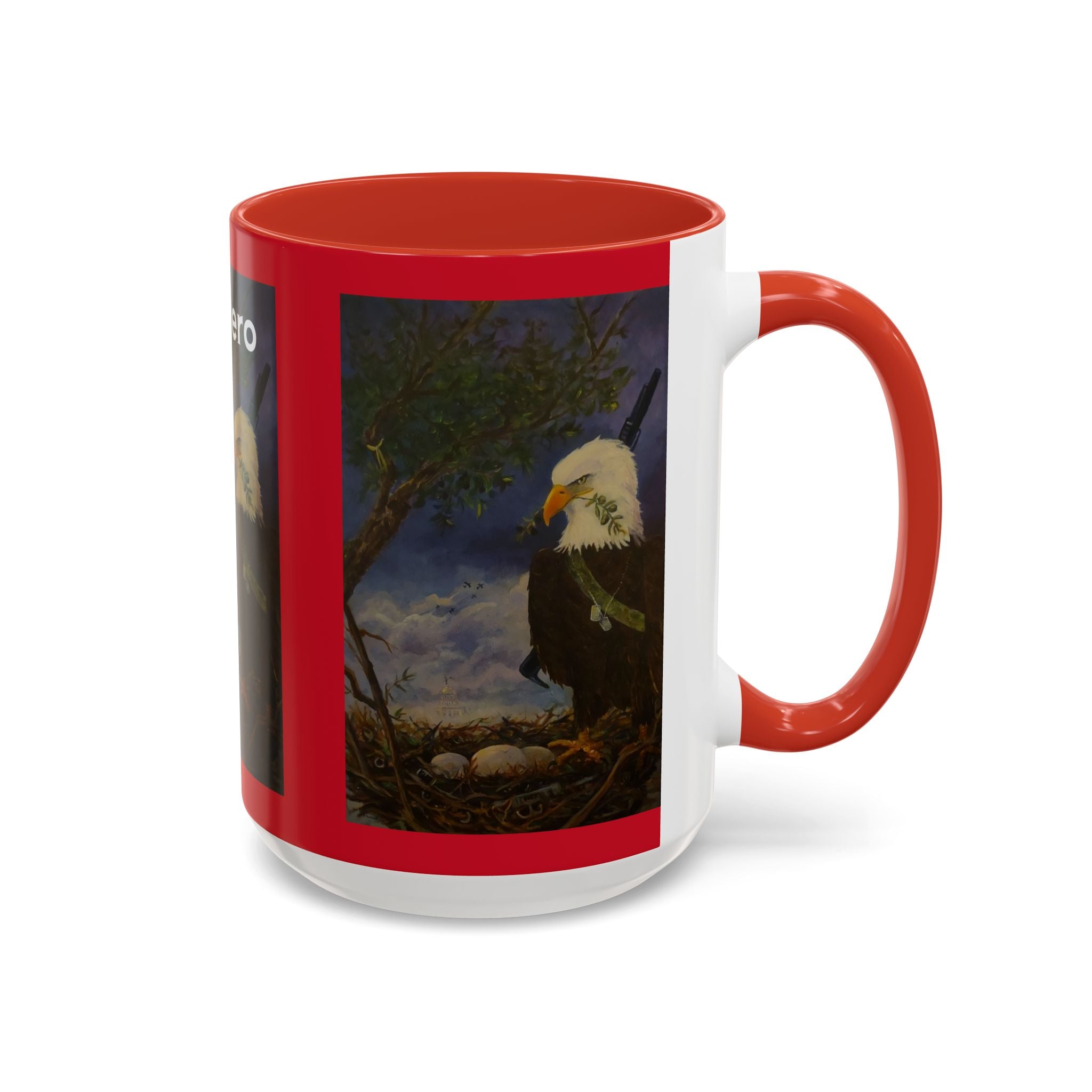 American Hero Patriotism Accent Coffee Mug (11, 15oz)