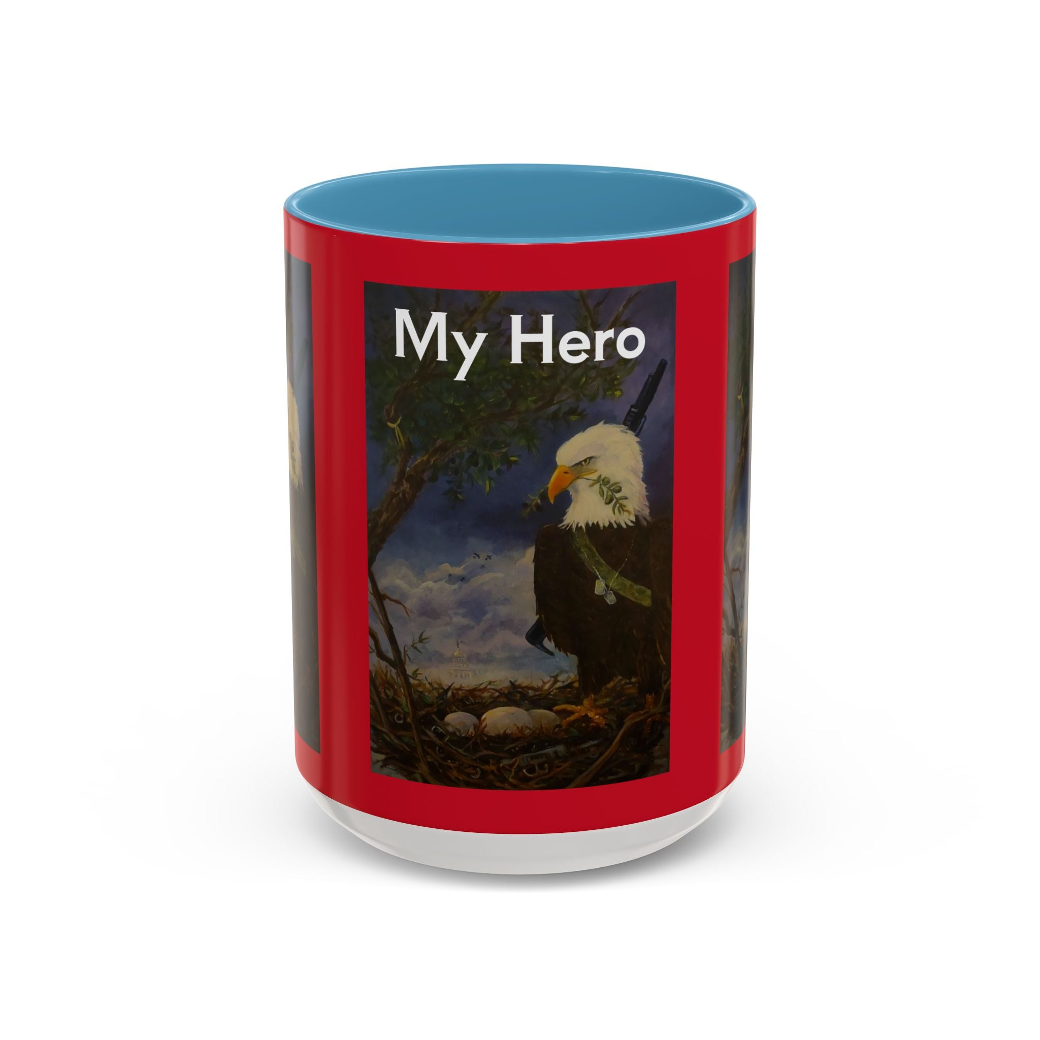 American Hero Patriotism Accent Coffee Mug (11, 15oz)